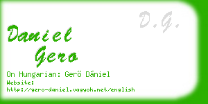 daniel gero business card